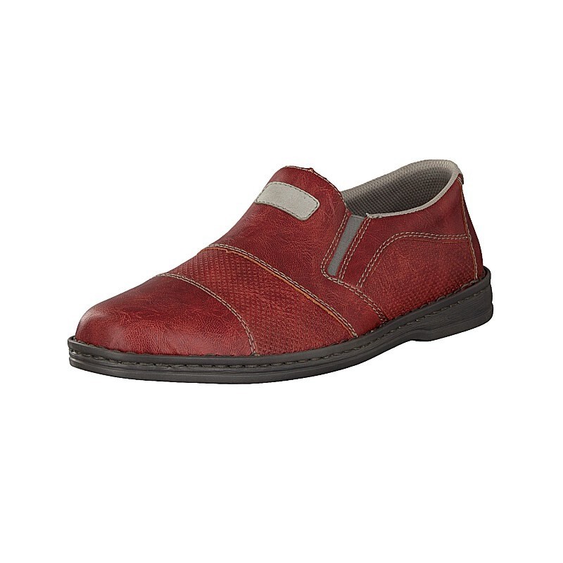 Slip On Rieker B6662-33 Para Homem - Vermelhas